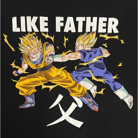 Dragon Ball Z “Like Father” Goku & Vegeta Super Saiyan T-Shirt - BoxLunch Size L - Picture 3 of 8